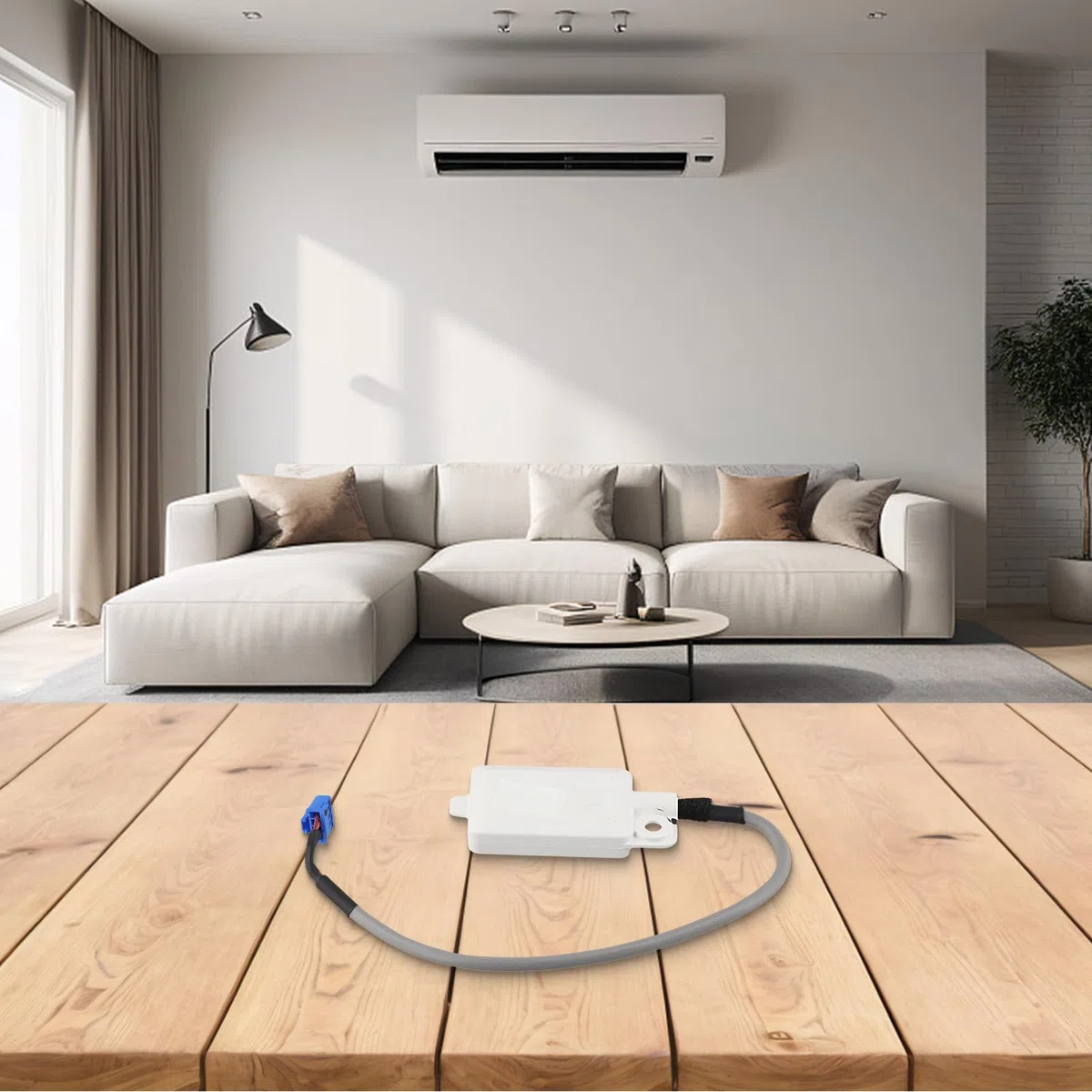 Módulo Wifi Para Aire Acondicionado Marcas CS532AF CS532AE CS532AX, Conector Rectangular Para Módulo de Aire Acondicionado (longitud de línea 40cm)