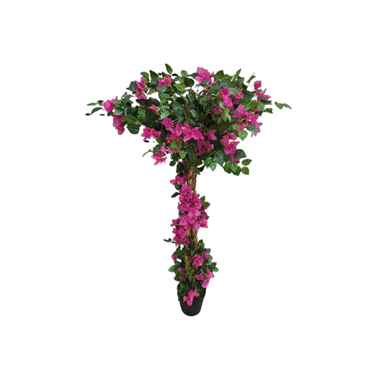 Árbol artificial de buganvilla artificial, plantas artificiales en maceta, árbol artificial con flores para decoración del hogar, oficina, jardín, porche delantero