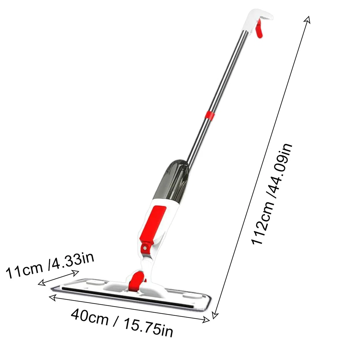 Mopa con Pulverizador Rotación de Alta precisión, con Amplia Cobertura y | Limpiador Multifuncional Para Suelos para Baño, Garaje, Salón, Apartamento y Dormitorio