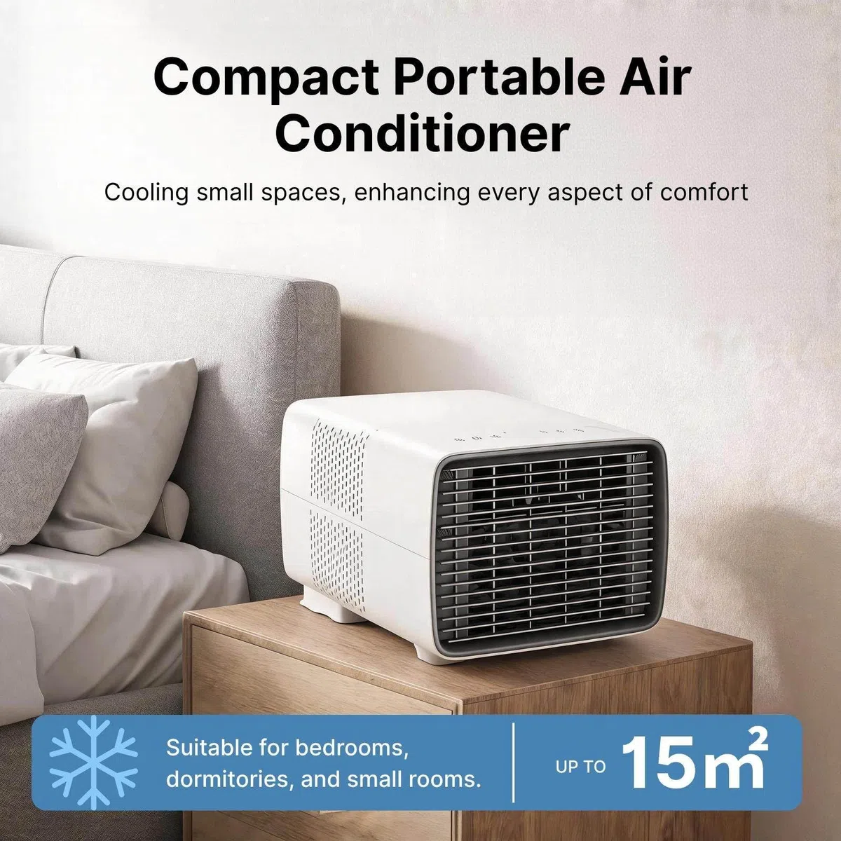 Aire Acondicionado Portátil Doble Tubo de 2700 BTU para Viaje | 3 en 1 con Bajo Ruido. Enfriamiento Rápido para Interior, Exterior, Tiendas, RV, Camión, Coche, Almacén y Mascotas
