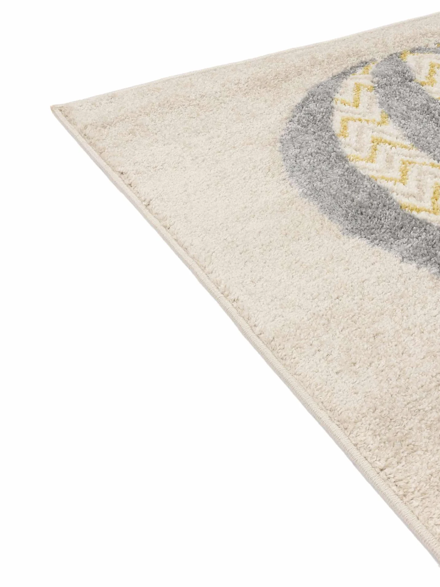 RugVista Balloon Ride, Alfombra Infantil, Modernas Niños, 140 x 200 cm, Rectangular, Pelo Medio, Cuarto del bebé, Limpieza en seco, Sin Productos químicos peligrosos, Beige/Azul