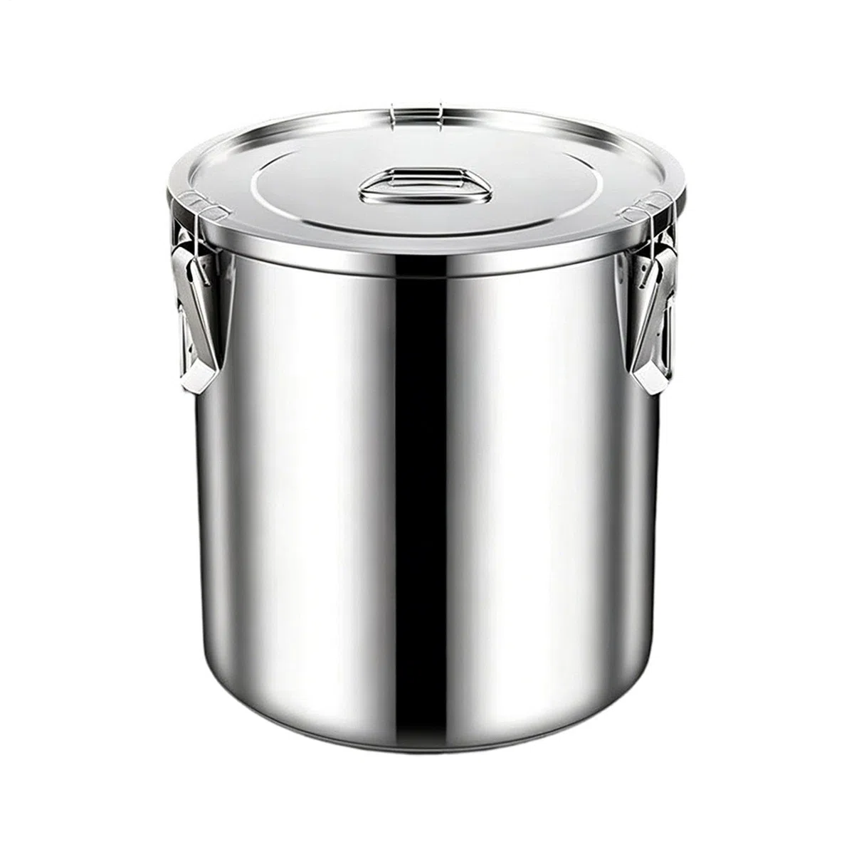 Contenedores de alimentos de acero inoxidable, de almacenamiento hermética de acero inoxidable de 12L con tapa - Contenedores de alimentos de metal | para cocina despensa de azúcar para hornear