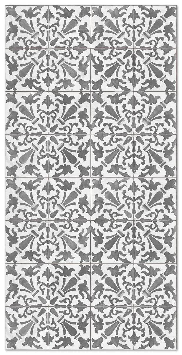 Panorama Alfombra Vinílica - Modelo Hidráulica Geométrica Gris 160x230 cm - Varios tamaños - Decoración Hogar, Cocina, Salón