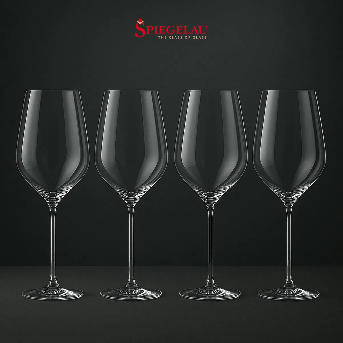 Spiegelau Copas de vino universales de 510 ml, 4 unidades, Hi-Lite, 1750471, para vino tinto y blanco, aptas para lavavajillas