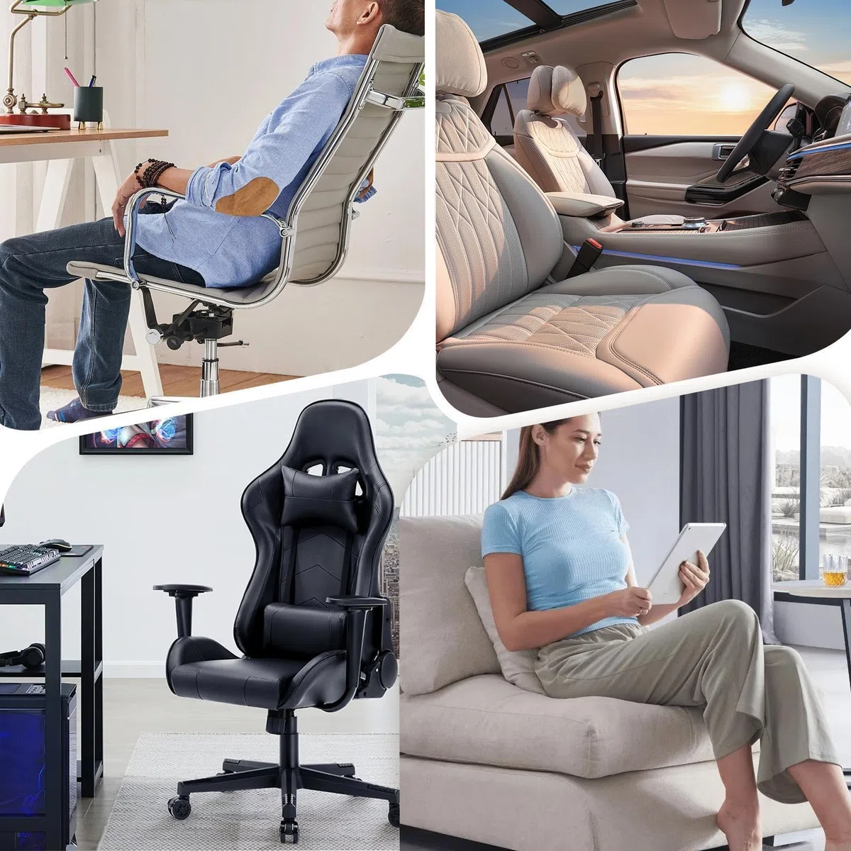 Almohadilla Refrescante Para Asiento De Coche Cojín De Asiento Para Coche | Con Ajuste De Flujo De Aire 3 Velocidades Para Conductor Camión Ancianos Silla De Ruedas