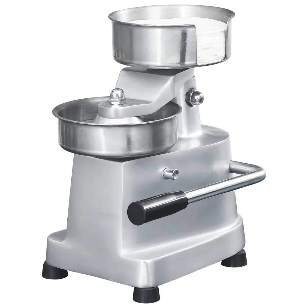 Brokky Prensa de Hamburguesas y 500 Papeles para Separar Aluminio 10cm Máquina para Hacer Hamburguesas Adecuada para Cocinas Comerciales Restaurantes