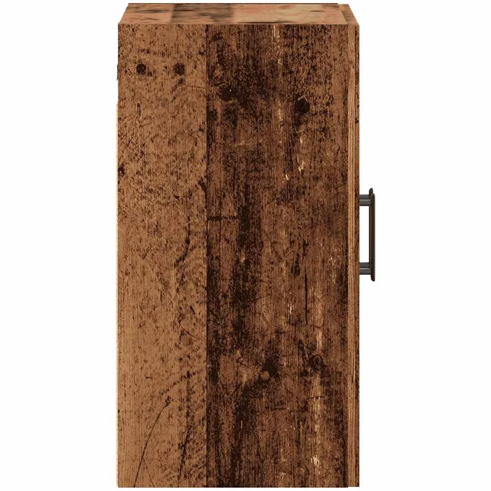 vidaXL Armario Pared Madera ingeniería Envejecida 60x31x60 cm, Armario montado en la Pared, Armario de Almacenamiento, Armario de Pared Colgante