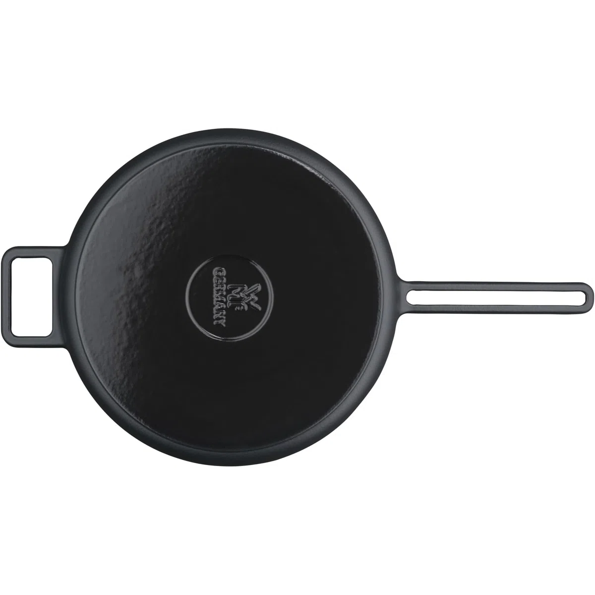 WMF Flavour - Sartén de dos asas de 28 cm de 3,4 L de Hierro Fundido Esmaltado Apto para Inducción, Sin Revestimiento, Apta para Lavavajillas