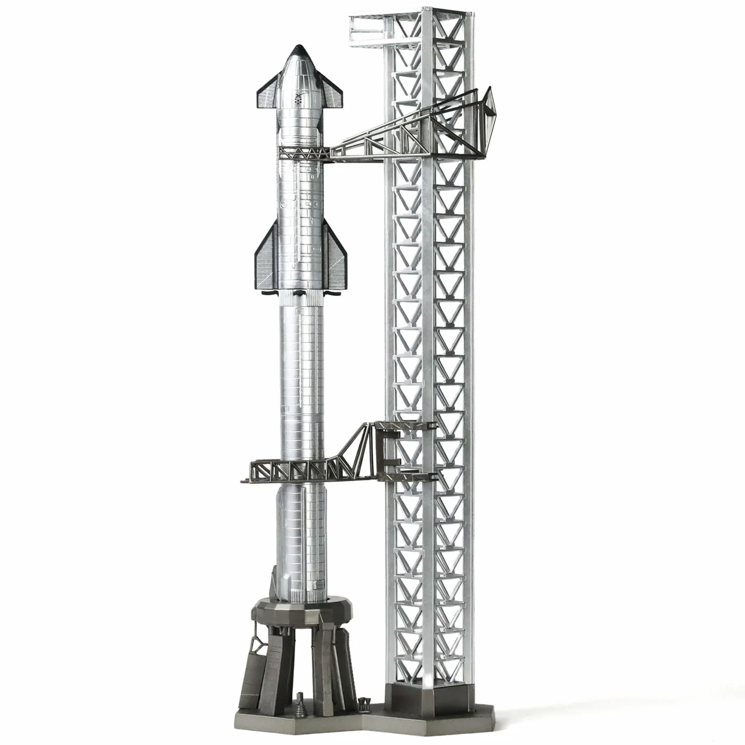 1/400 Starship Rocket Model Kits para SpaceX Rockets Adulto con soporte NASA Static Modelos Espacios para aficionados Regalo Pantalla Escritorio (14,57" L)