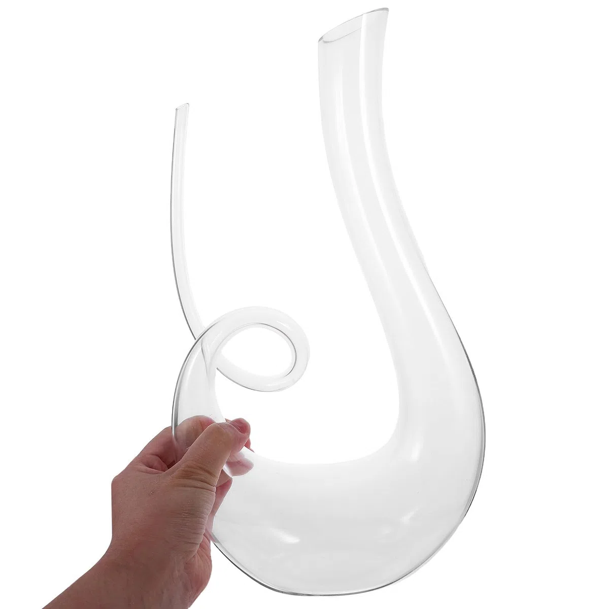 DOITOOL Decantador de Vino Doméstico y Diseño de Cristalino 1300ml para Mejorar y Bouquet en Reuniones