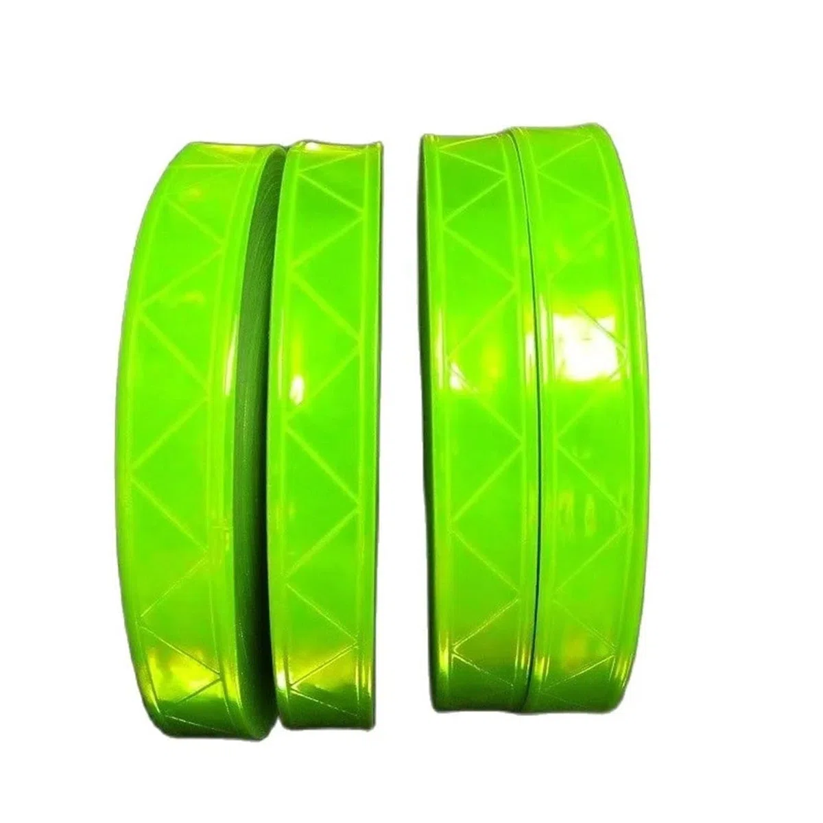 Tela Reflectante Tira de Advertencia Reflectante Nocturna de PVC, Cinta Reflectante Fluorescente de Material Auxiliar for Ropa, for tráfico por Carretera(Green,2.5cmx50m)
