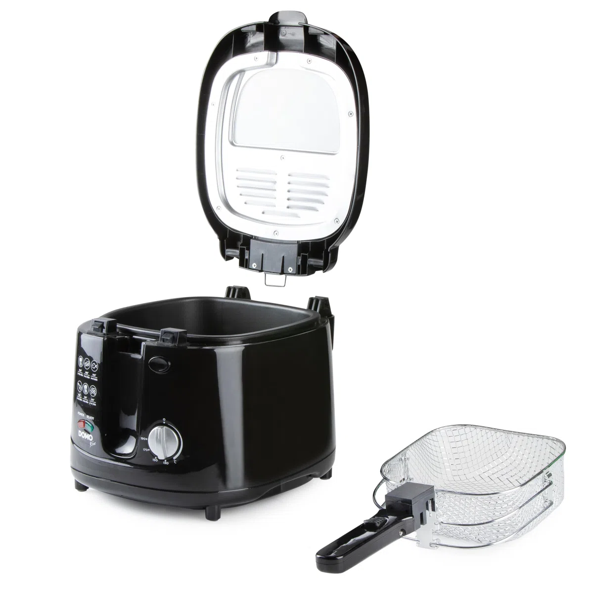 Domo DO-461FR - Freidora, 1800 W, 2,5 l, color negro