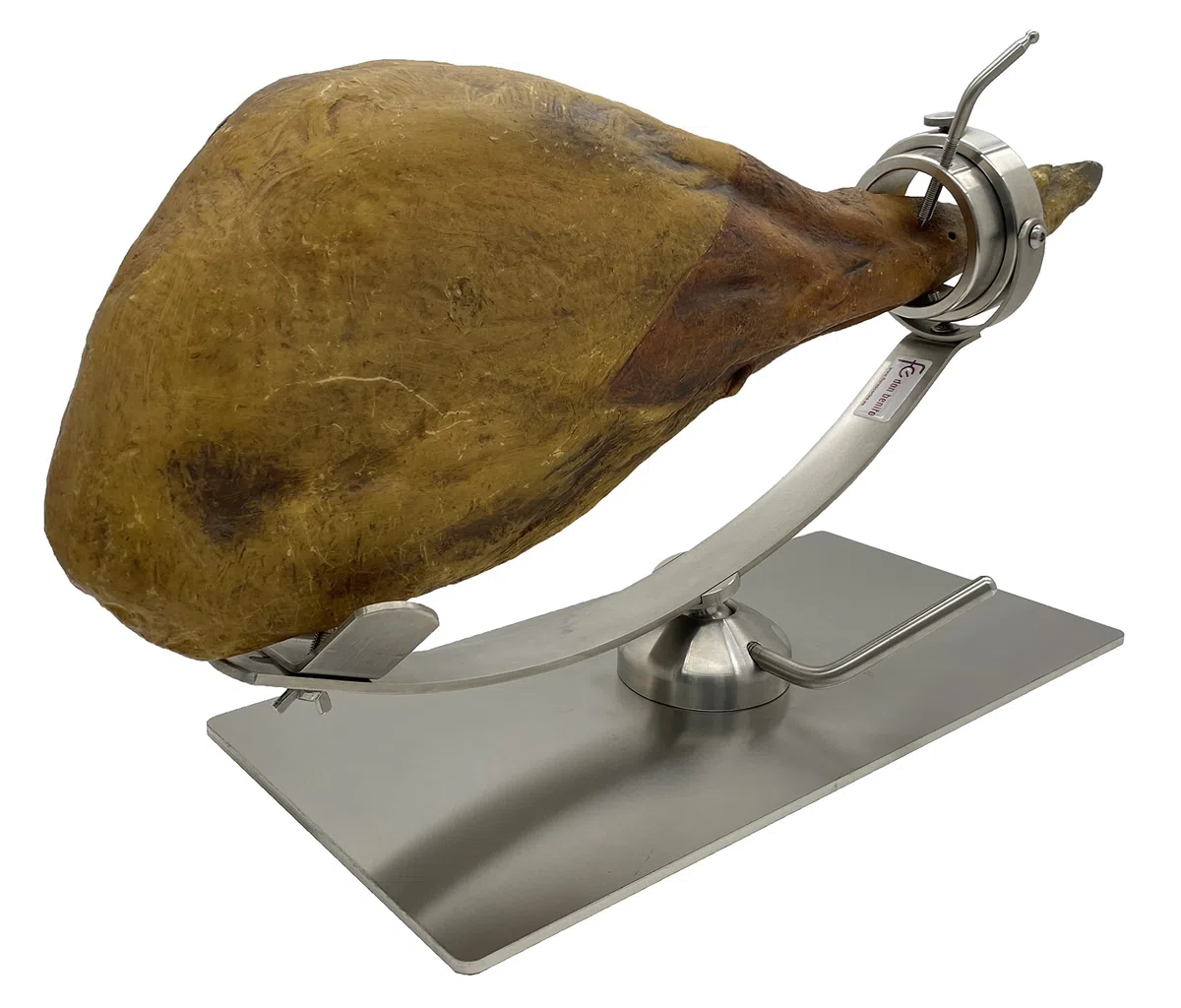 FERRETERIA LEPANTO Jamonero Giratorio, basculante y rotatorio 360 Grados, jamonero Profesional Multi-posicional (Base Inoxidable)