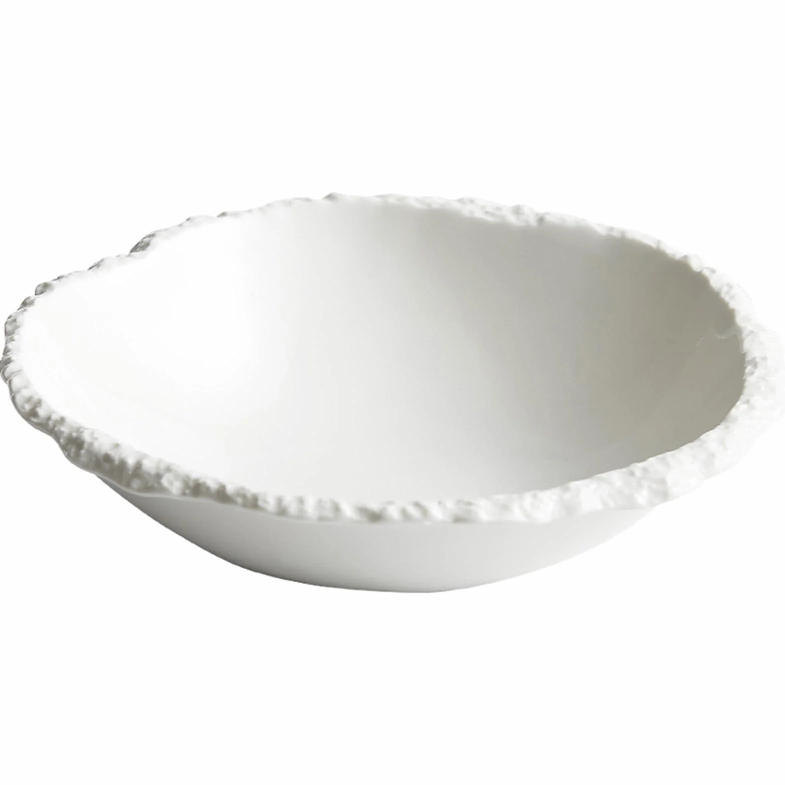 Plato de cerámica, plato de plato, cuenco de postre Dim Sum, cuenco de cerámica, cuenco de yogur, vajilla creativa para restaurante, blanco, M