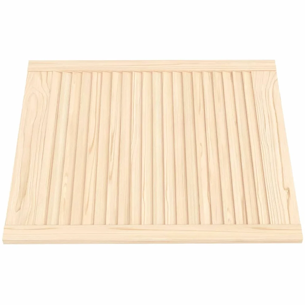 Puertas de Armario de Lamas 2 uds Madera de Pino 69x59,4 cm,Ferretería para armarios,Puertas de armarios,4.37kg-151131