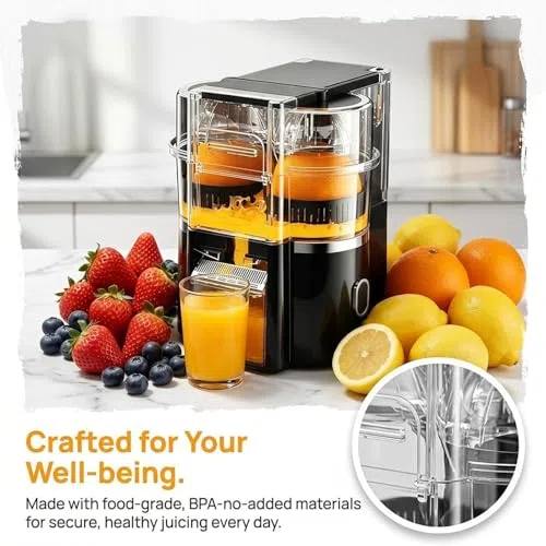 Exprimidor eléctrico de cítricos, prensador de limón de corte automático de doble cabeza, exprimidor de naranja inalámbrico de 2 velocidades con filtro de pulpa, extractor de frutas inalámbrico