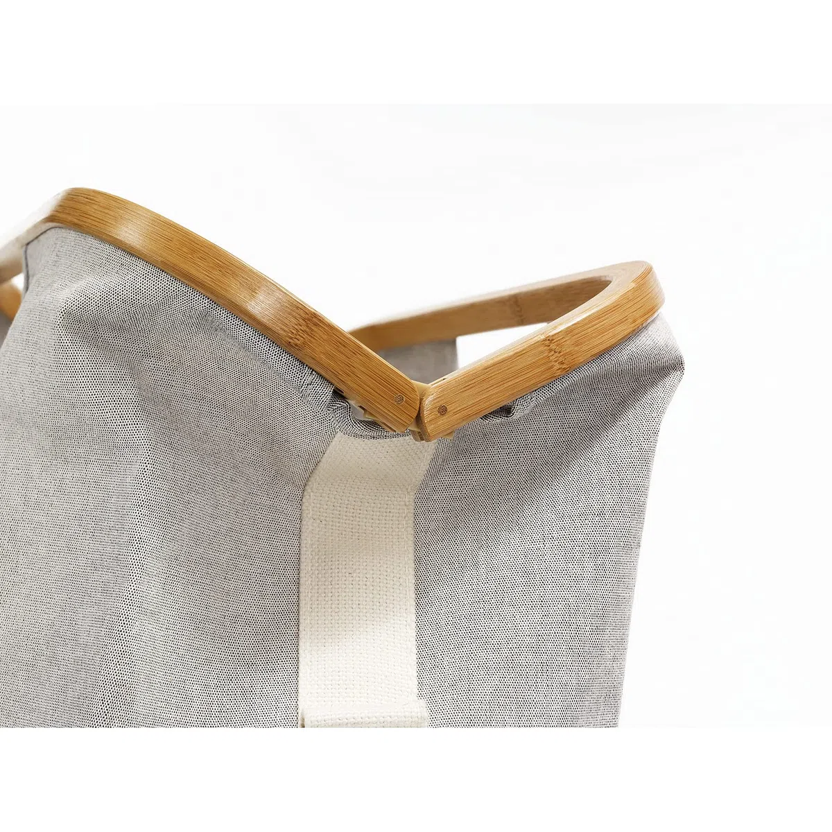 Prym 612561 Store & Travel Bag Canvas & Bamboo M Grey Bolsa de Viaje Lona y bambú, Gris, 45 x 30 x 50 cm
