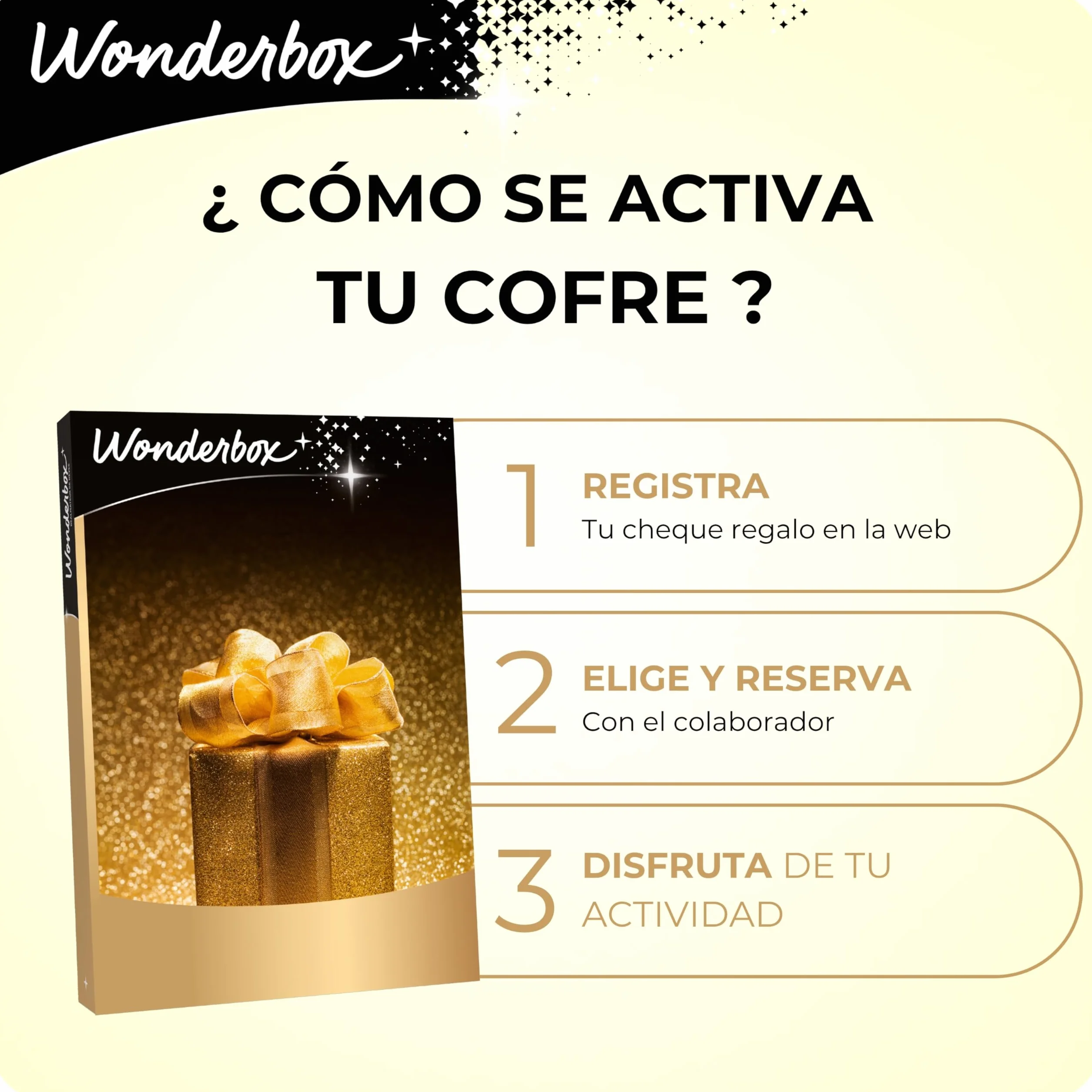 WONDERBOX - Caja Regalo - Felices Reyes Premium - para 2 Personas | 1 o 2 noches con cena(s) - Más de 3500 estancias en España y Europa experiencias - Hoteles de 5*, palacios, monasterios