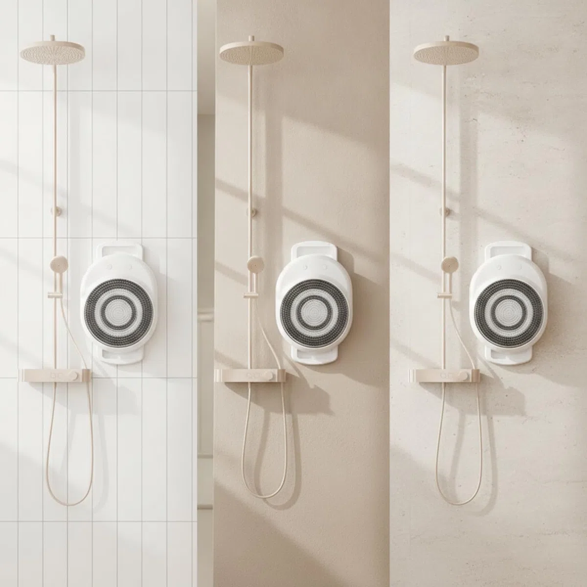 Limpiador Espalda con Soporte Pared Inalámbrico Cepillo Ducha Pared Suave Cepillo Ducha Eléctrico para Adultos