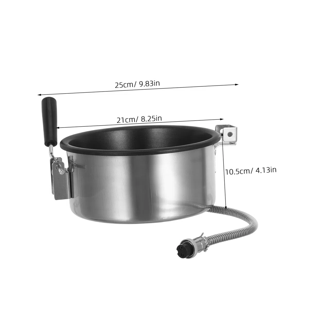 TOYANDONA Olla Antiadherente para Hacer Palomitas 8 Onzas de Metal, Accesorio Comercial para Máquina de Palomitas, Resistente al Calor, Repuesto para Palomitero en Fiestas y Uso Doméstico