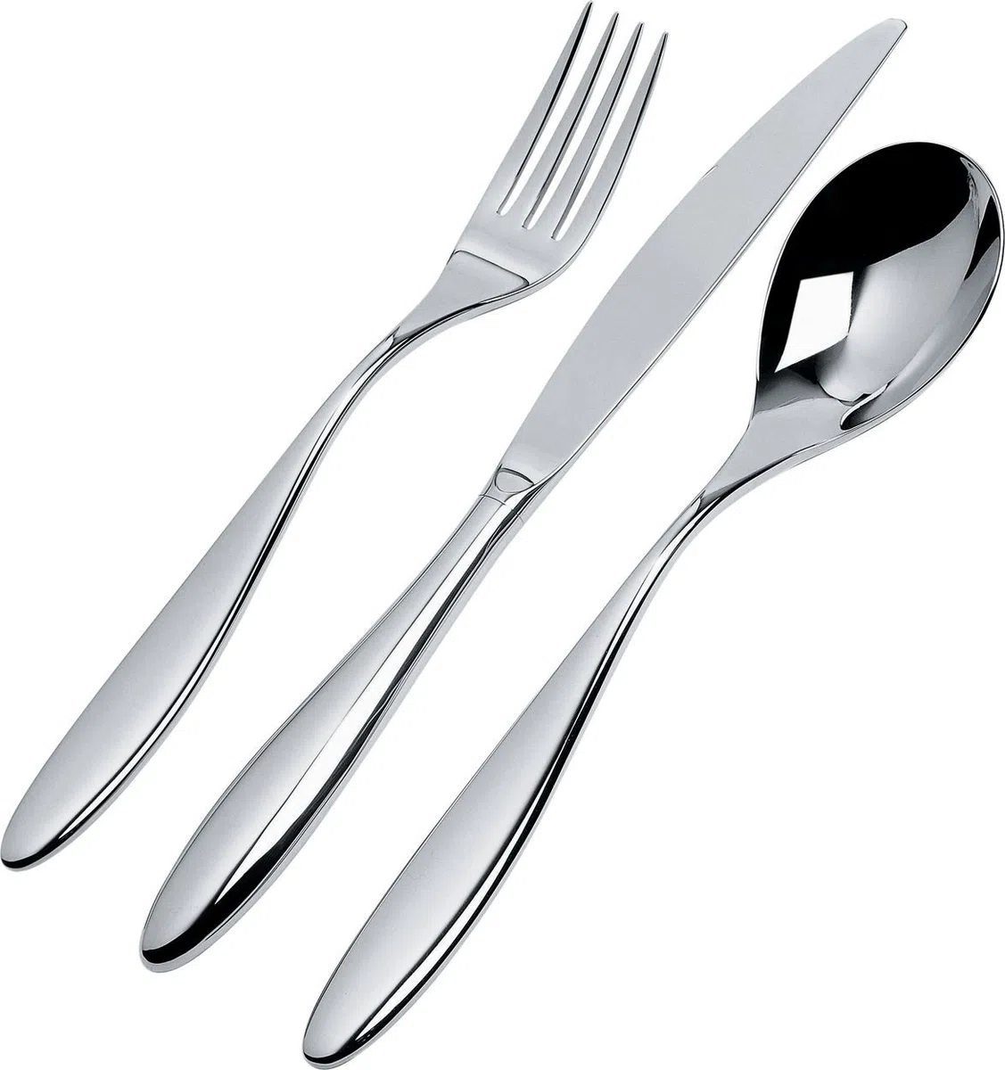 Alessi 5 Piezas Mami Juego de Cubiertos, Plateado