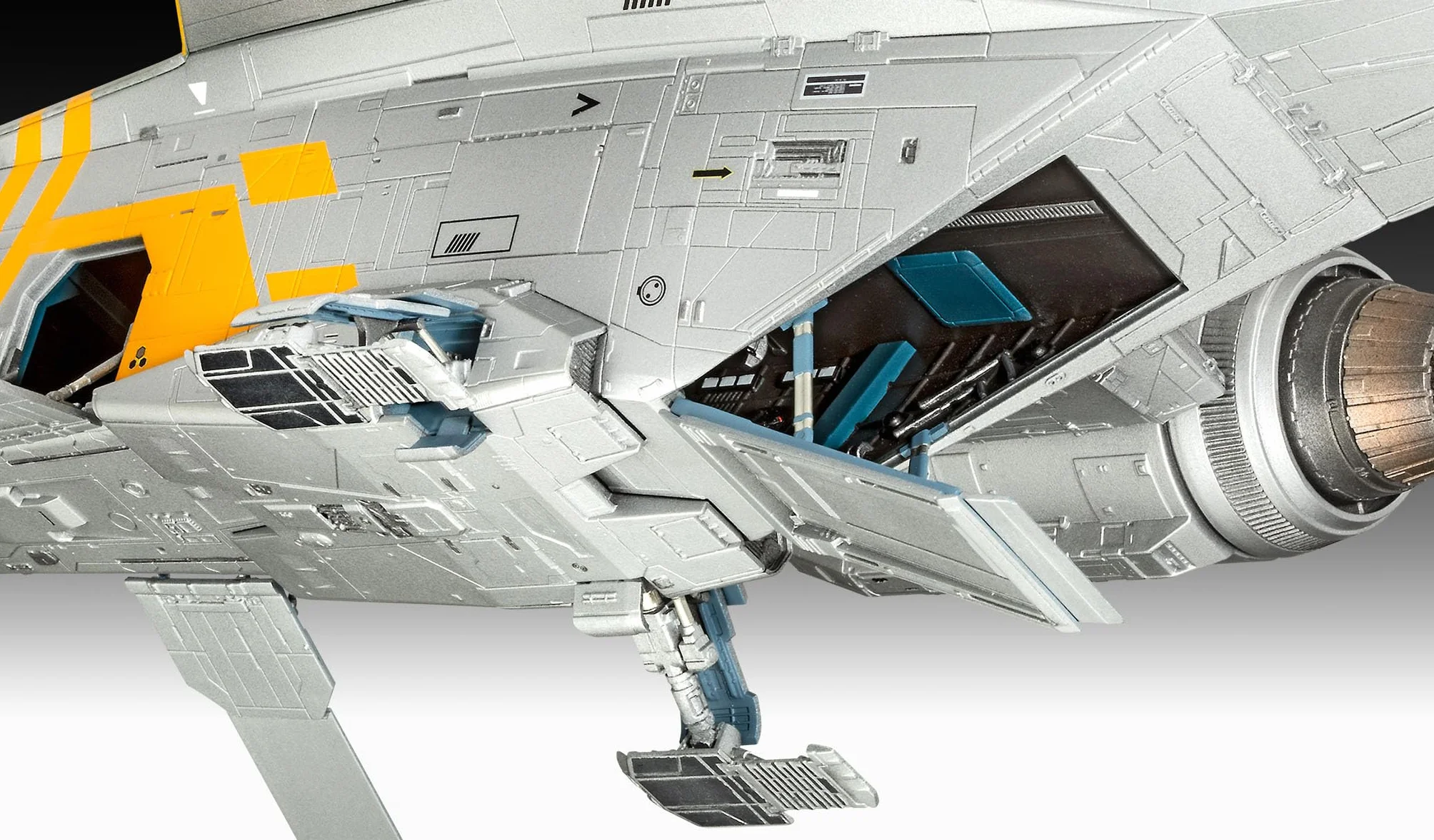 Revell 06747 Star Wars The Mandalorian and Grogu Movie: Razor Crest escala 1:72 - Kit de modelo de plástico sin construir/sin pintar