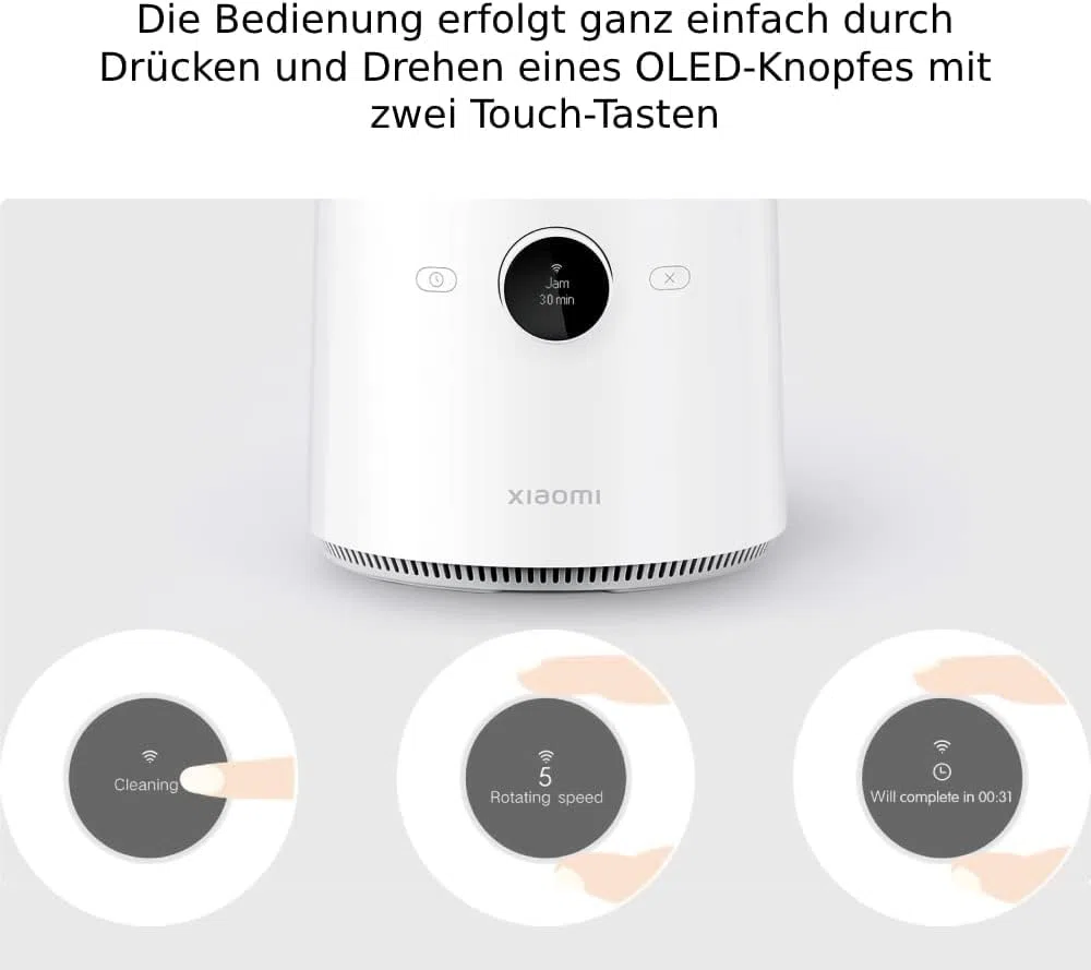 Xiaomi Smart Blender, batidora 1000 W, caliente y frío, 8 cuchillas acero, Wifi y control App, pantalla Oled, 2 botones táctiles