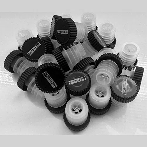 Paquete de 50 tapones dosificador aireador universal para botellas estándar de 0,75 y Magnum 1,5 l. - El Original y Unico de DiVino Marketing