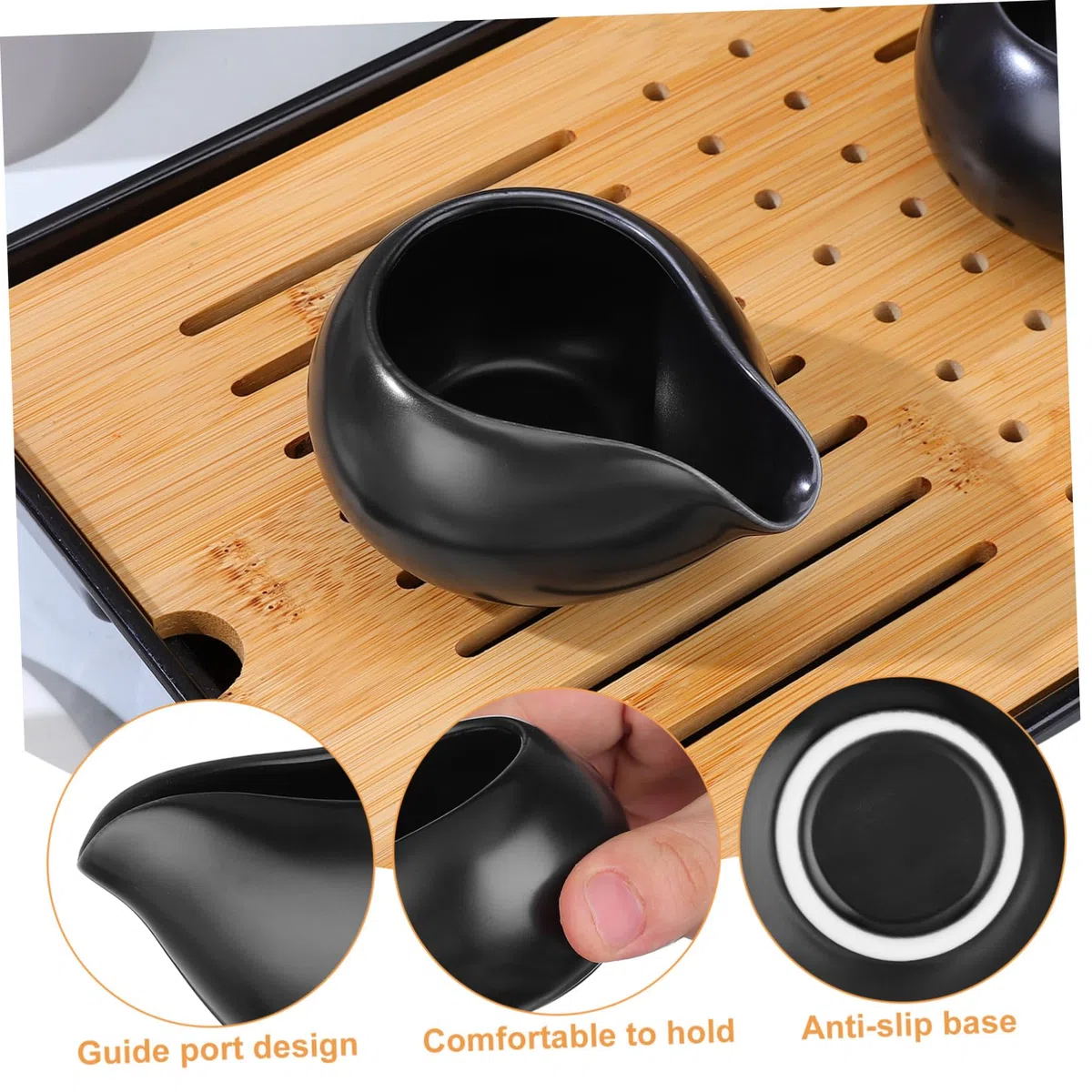 Dispensador de Salsa y Jarra de Leche de Cerámica 3 Unidades Diseño Artesanal para Uso en Cocina y Mesa
