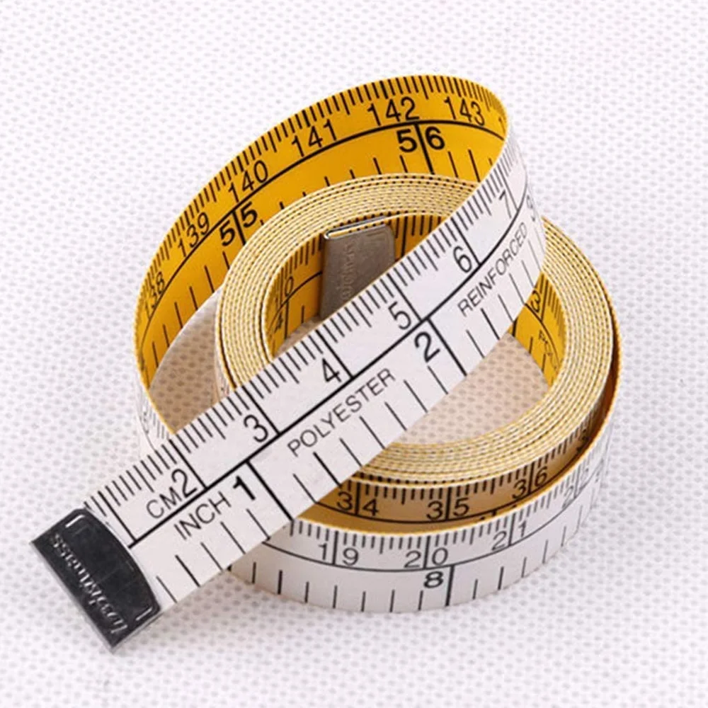 Cinta métrica Suave de Doble Escala de 1,5 m, Regla Flexible para pérdida de Peso, Cortador de Costura Corporal, Regla para Tela, Creativa y útil, de Larga duración
