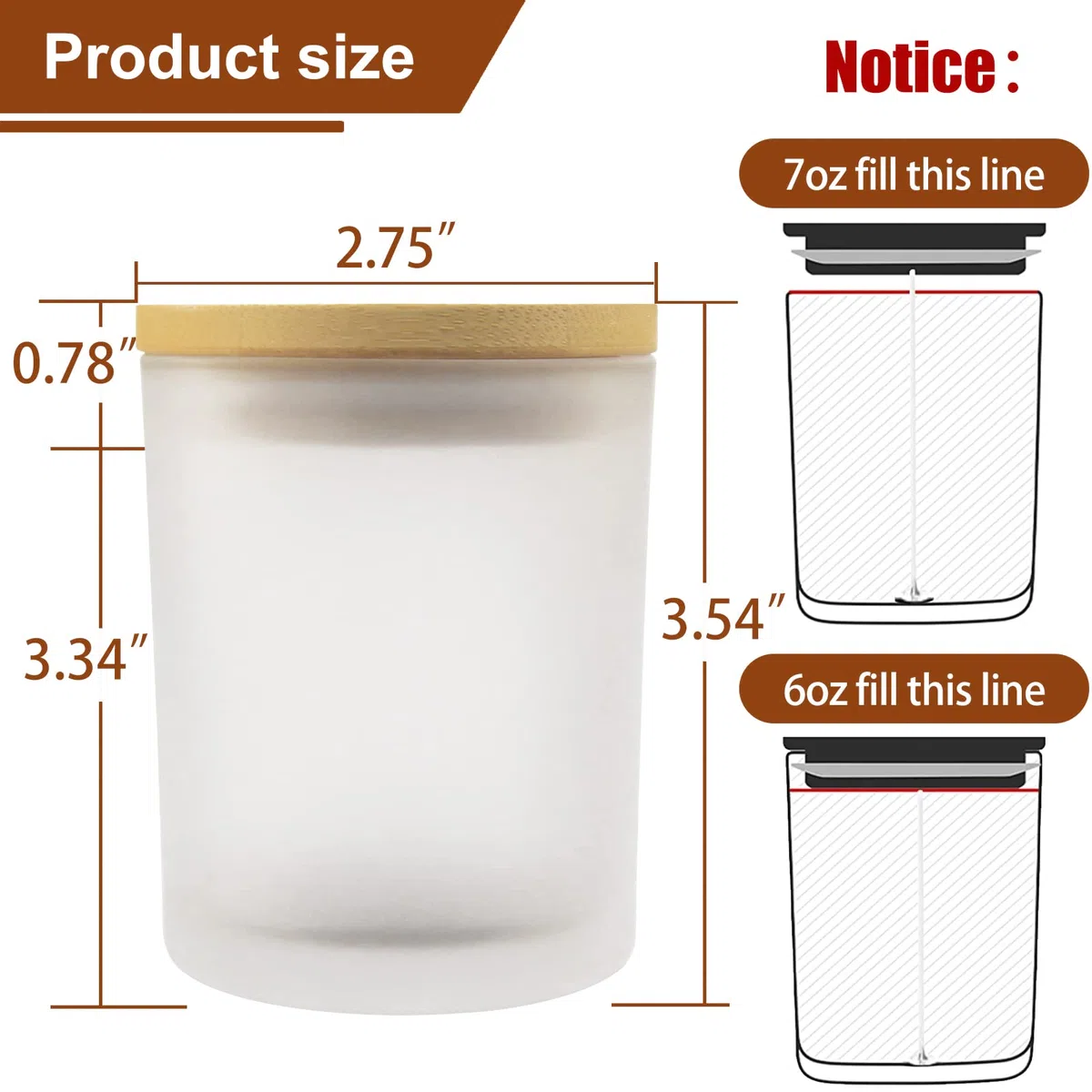 CONNOO Milch - Tarros de cristal para velas (200 ml, 15 unidades) | Tapas de bambú herméticas, etiquetas de advertencia para hacer velas, para hacer velas