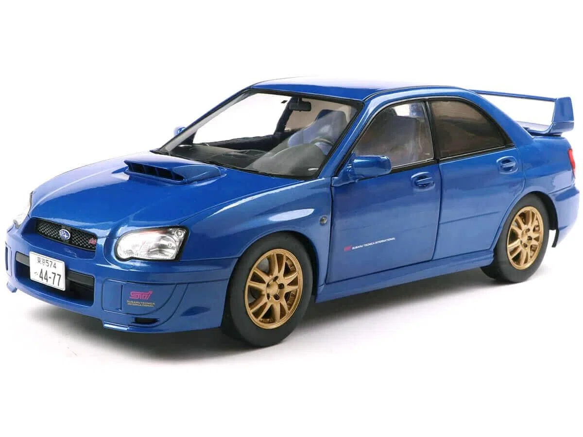 Subaru Impreza WRX STI Sonic Blue 2003 1:18