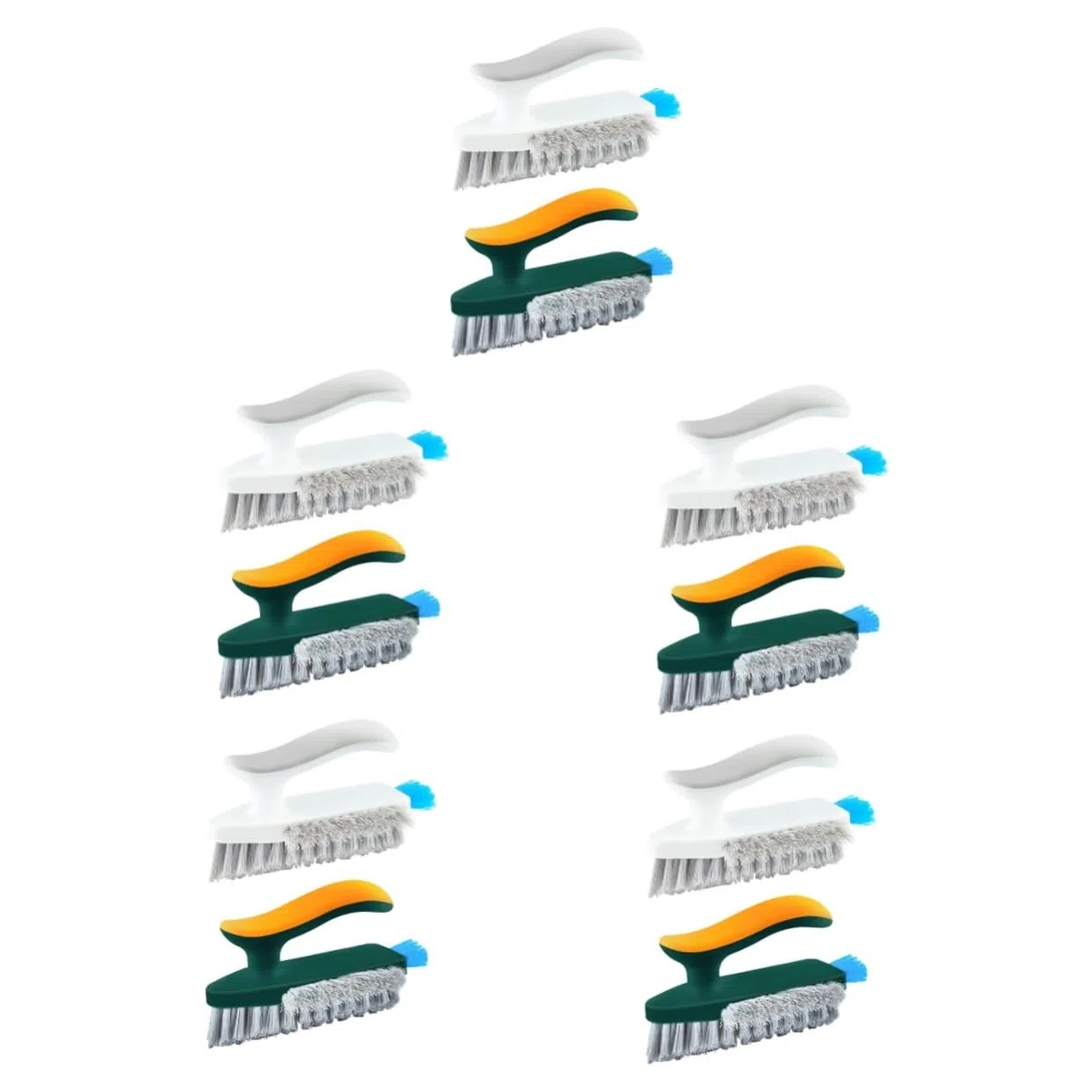 TOPBATHY 10piezas Cepillo De Limpieza Multifuncional para Juntas y Rincones De Cepillos De Limpieza Reutilizables para Baños y Suelos Sin Esquinas Difíciles De
