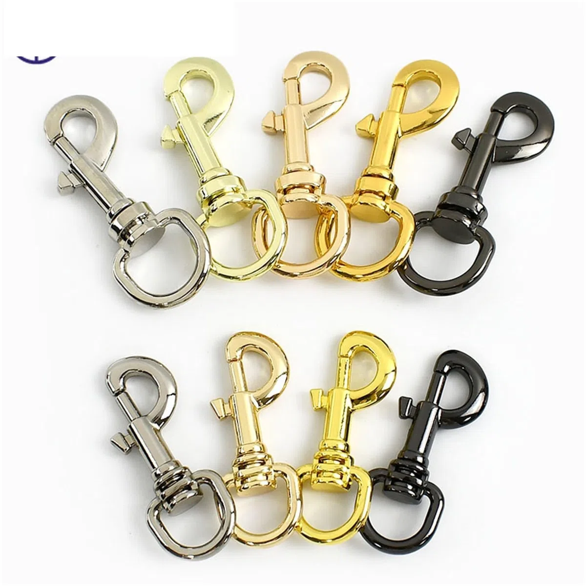 Ganchos De Metal Giratorio 5-20Pcs 11/15mm Metal Bag Strap Buckles Swivel Lobster Clasp Keychain Trigger Snap Hook Carabiner Clip DIY(LightGold-15mm,20Pcs)