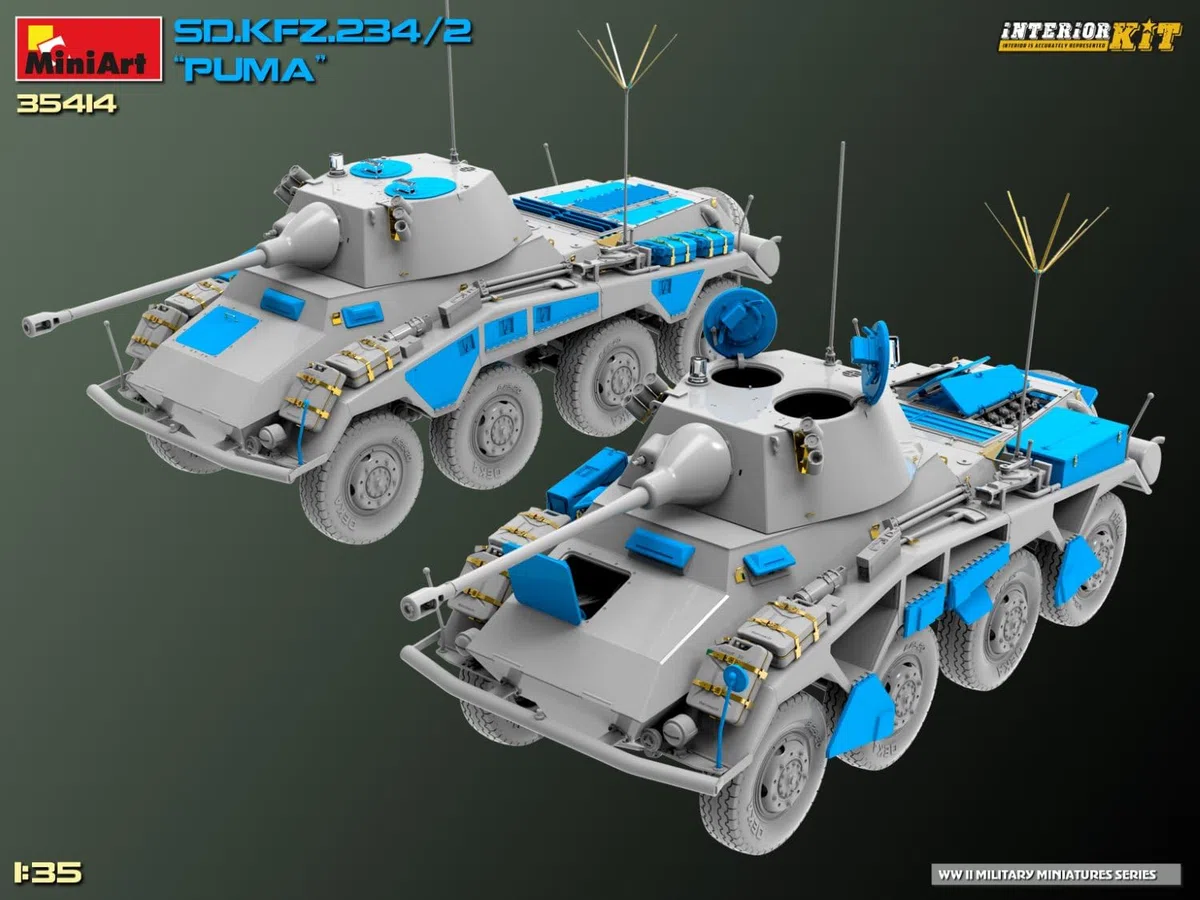 Miniart - sd.kfz.234/2 puma 1/35 - miniart 35414
