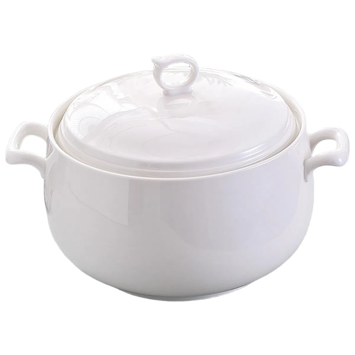 Sopa tureen 3000ml de cerámica redonda para servir tazones con tapas de sopa resistentes al calor con manijas seguros para microondas para la cocina del hogar del restaurante, con manijas