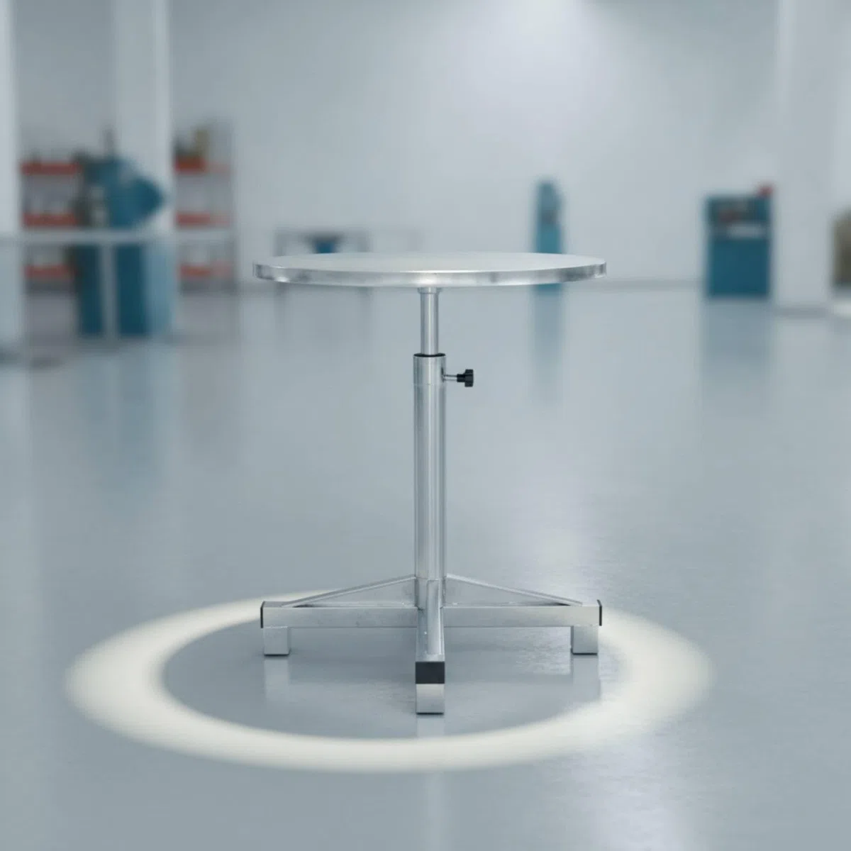 Soporte de Pintura Giratorio Mesa Giratoria Rotatoria Base Estable Soporte Vertical en Acero Inoxidable con Grados para, Diámetro 50cm X Altura 50cm