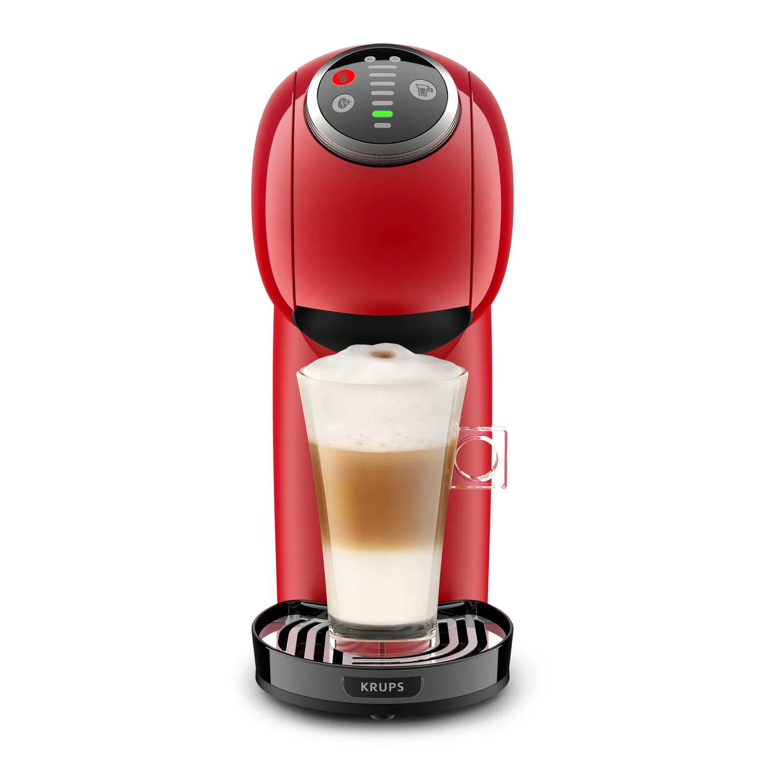 Krups Nescafé Dolce Gusto Genio S Plus KP3405. Cafetera de cápsulas, Eco, pantalla táctil, 4 ajustes temperatura, rojo