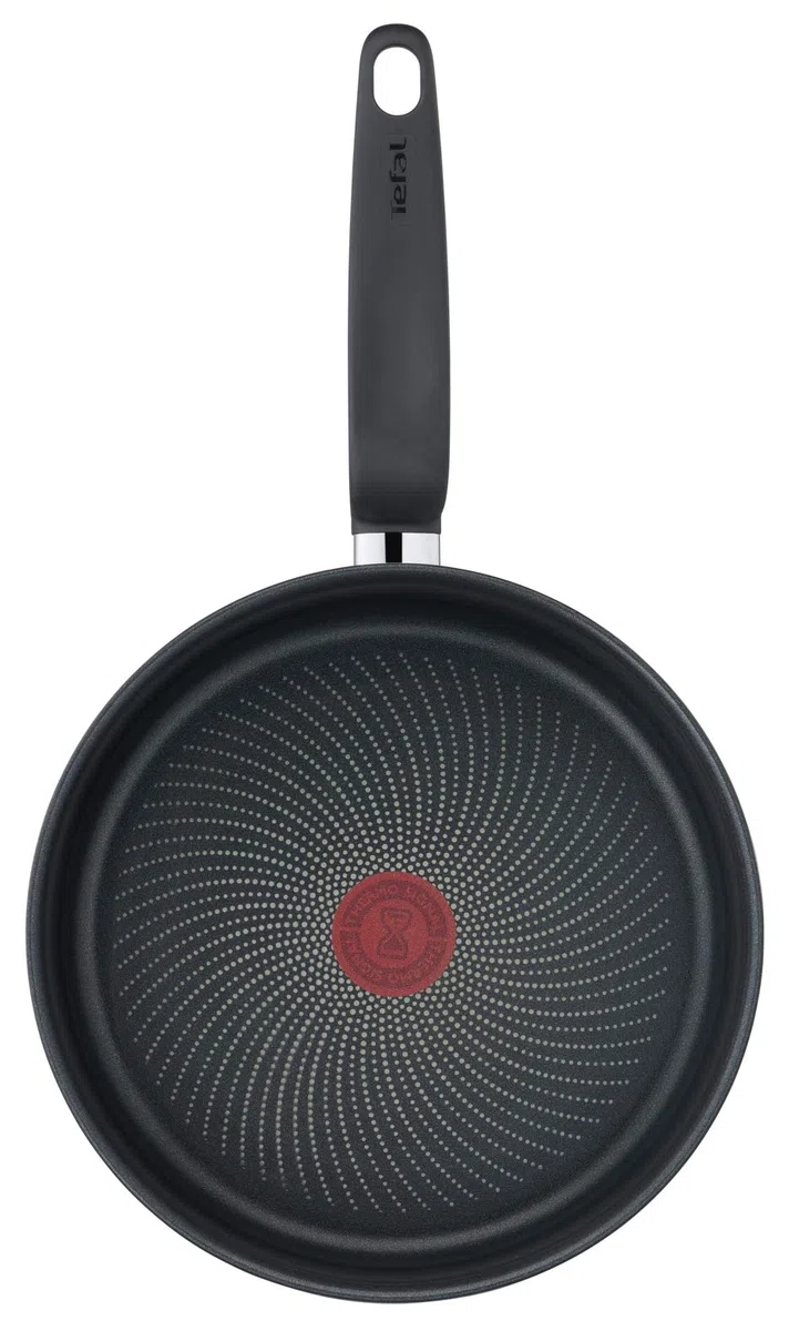 Tefal Primary - Sartén de 24 cm con tapa de cristal, acero inoxidable de primera calidad, revestimiento antiadherente sano, inducción E3093204