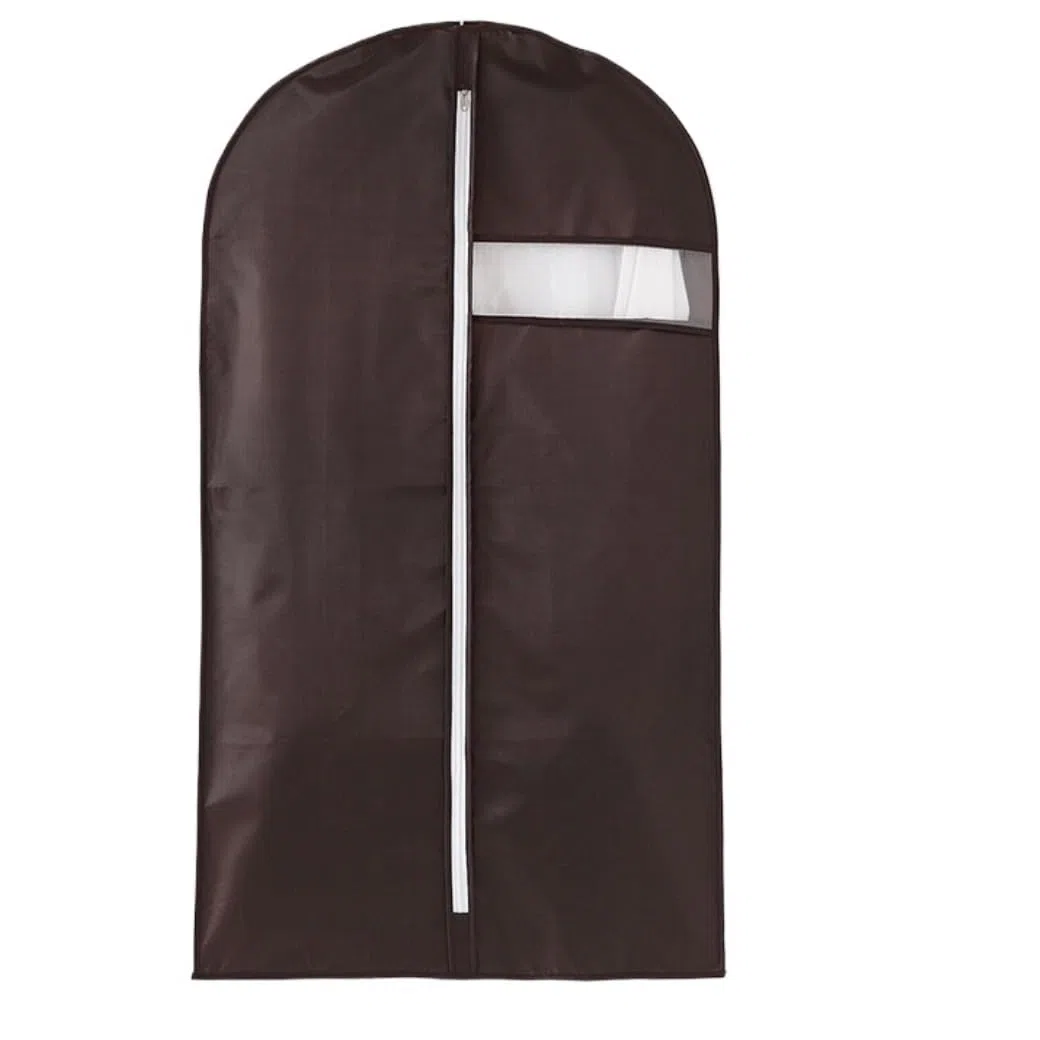 Funda para Ropa Paquete De 5 Portatrajes Plegables No Tejidos con Ventana Transparente para Abrigo Y Vestido Accesorios de Viaje(A,58 * 88cm)