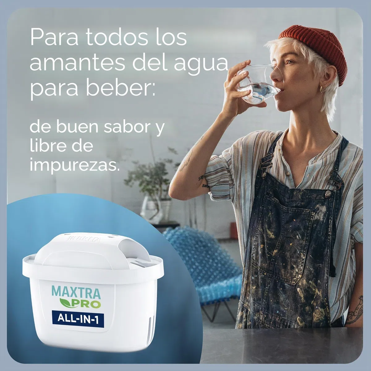 BRITA Jarra filtrante de vidrio (2,5 L) incl. 1x filtro BRITA MAXTRA PRO All-in-1 que reduce cloro, cal, PFAS y metales - Jarra premium