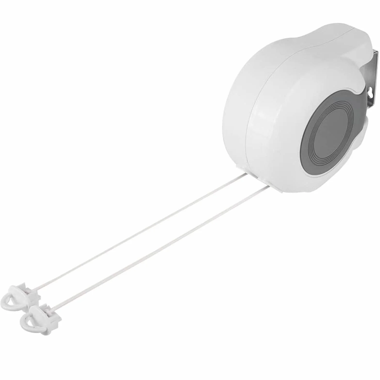 Estink Tendedero Retráctil de Pared por Cuerda, Doble Cuerda para Interior y Exterior, Secador de Ropa Plegable Ahorra Espacio para Balcón Baño Lavandería