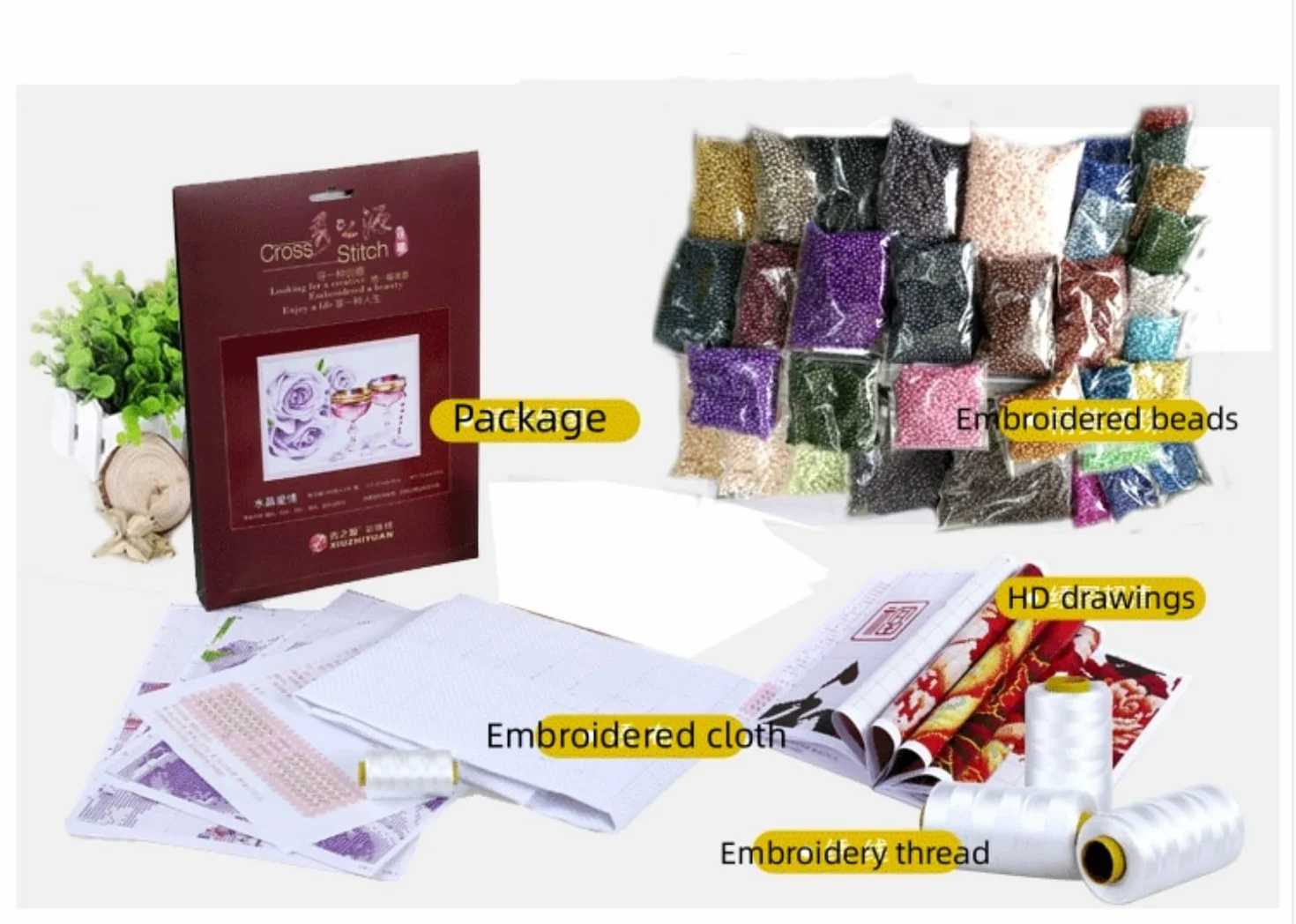 RKFLGEW Cuentas Diy Para Bordado,Kit De Bordado De Cuentas De Elfo De Fantasía,Punto De Cruz Con Cuentas,Patrón De Cuentas,Juego De Perlas 3D Para Colgar En La Pared Diy 40x50cm