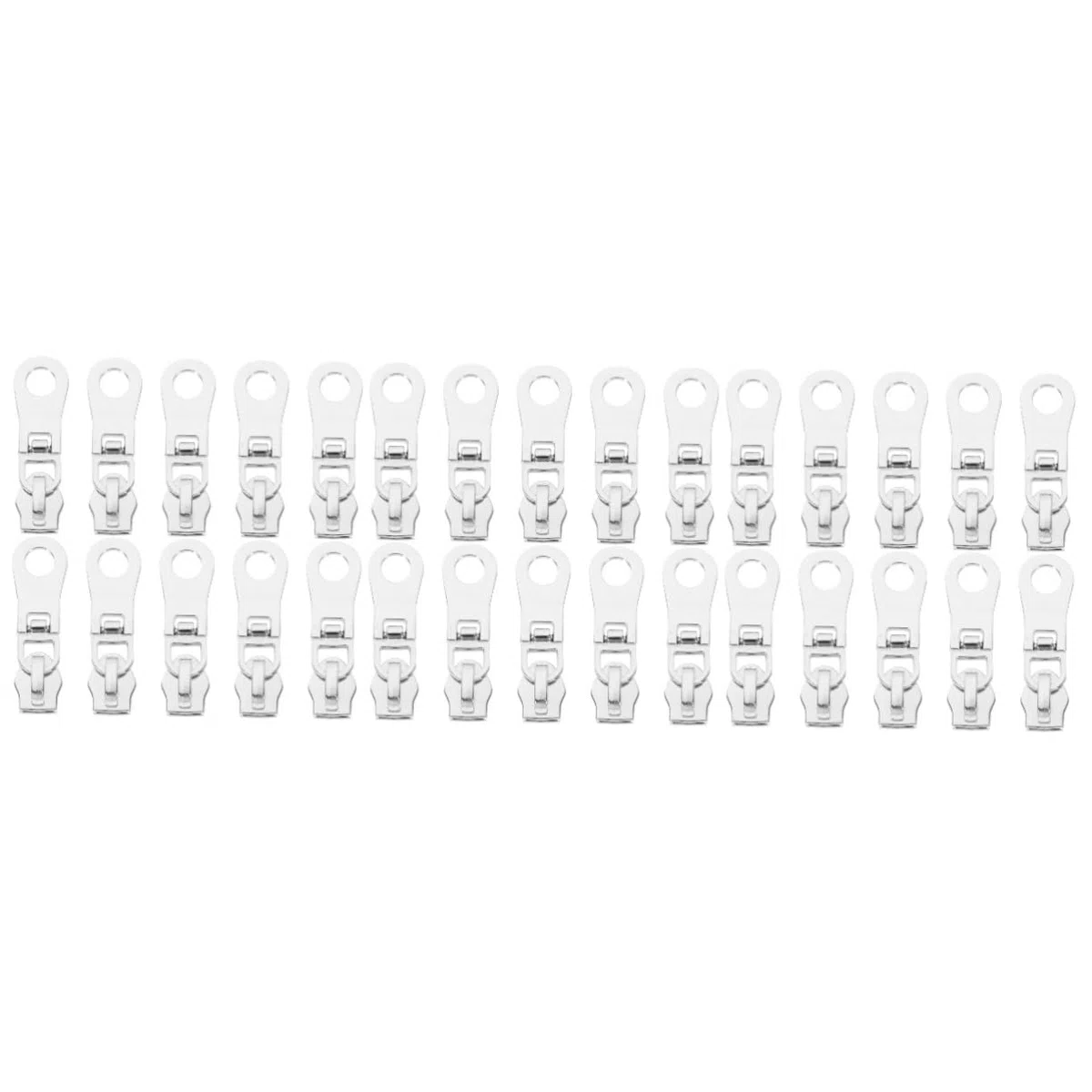 SHINEOFI 30piezas Tiradores De Metálicos Para Ropa y Accesorios De Equipaje Kit De Reparación De Para y Mochilas Instalación y