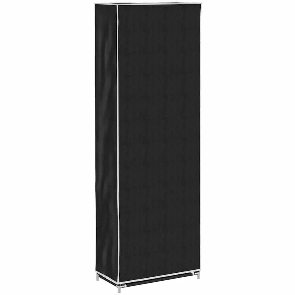 Zapatero de 8 capas, 57 x 29 x 162 cm, tubos con recubrimiento en polvo con tela no tejida, ahorra espacio y apilable, para pasillo, entrada, organizador de almacenamiento de zapatos