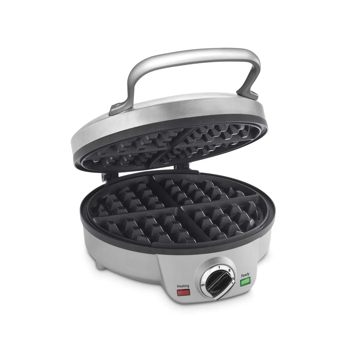Cuisinart, Máquina de gofres belga de 4 rebanadas, redonda, WAF-200NAS