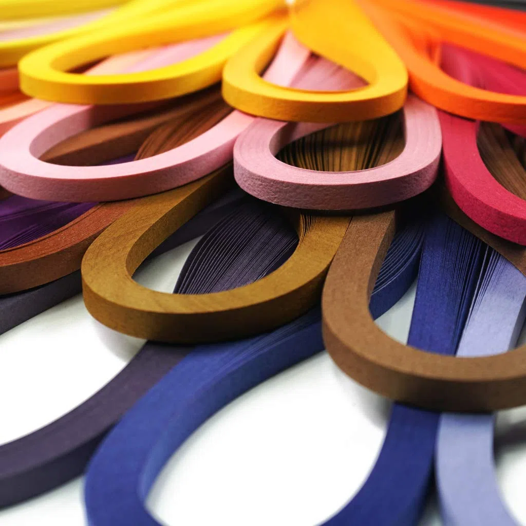 JUYA Quilling Conjunto de Papel por Tant 72 colores y 72 paquetes, ancho de papel 5 mm
