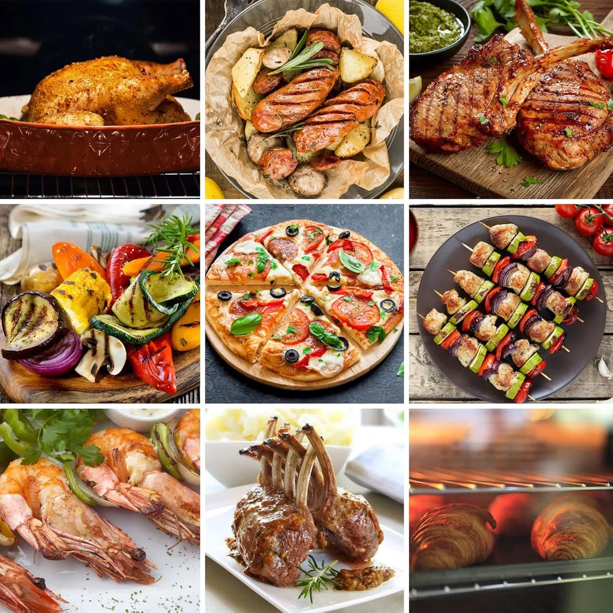 Horno de pizza portátil, para encimera de gas, parrilla de pizza al aire libre, acero inoxidable, con piedra para pizza, para comercial/hogar/cocina