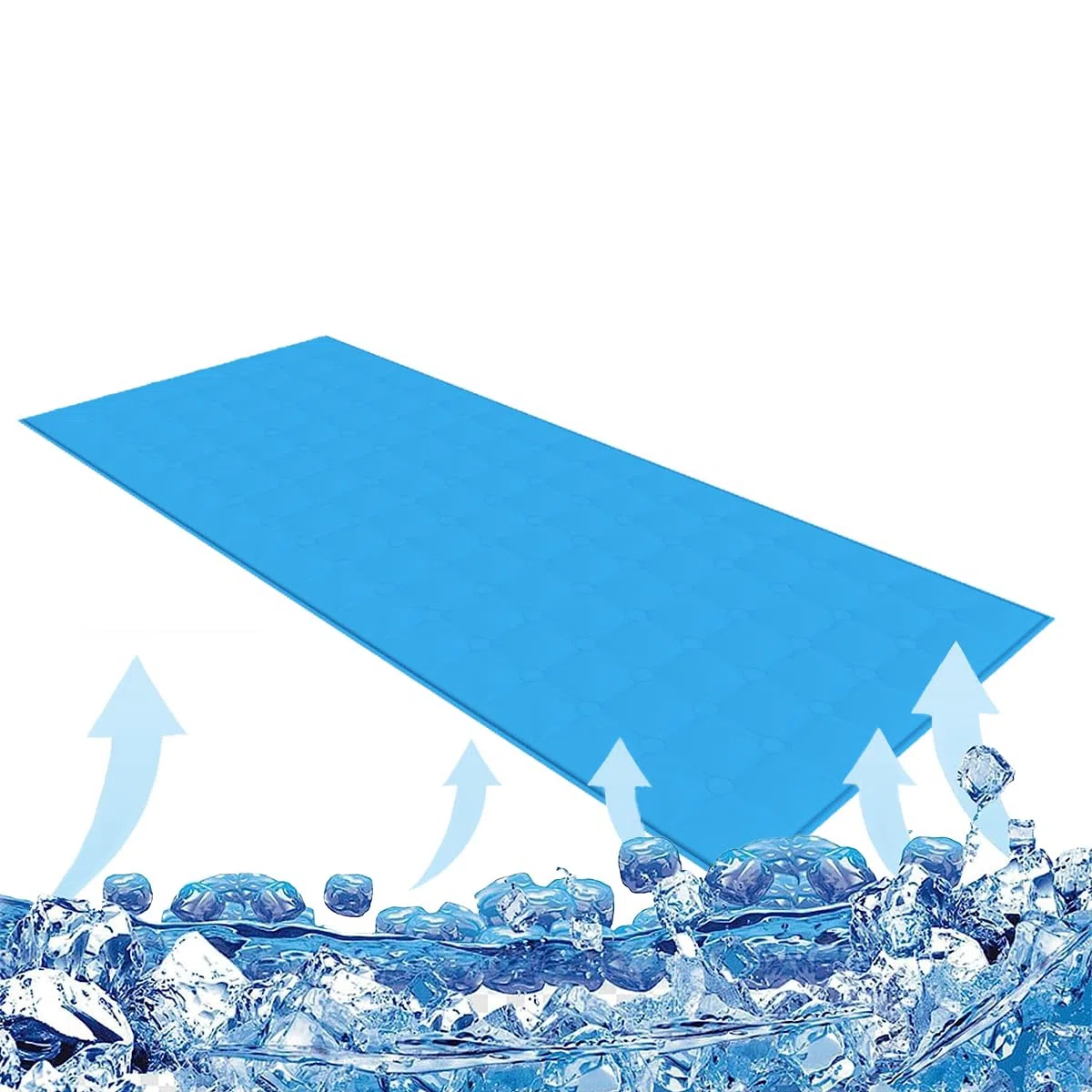 FFTT Pro Alfombrilla de Gel de Enfriamiento para Adultos, Almohada de Enfriamiento para Humanos, para Sudoración Nocturna y Mejora de la Calidad del Sueño, Funda de Cama Individual, Topper de Colchón