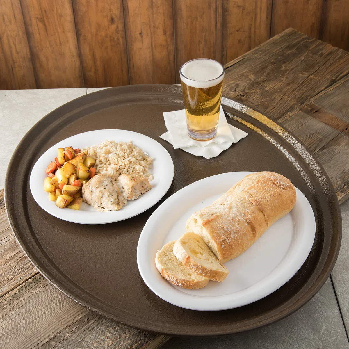 Carlisle FoodService Products 2700GR2076 Griptite 2 bandejas ovaladas
